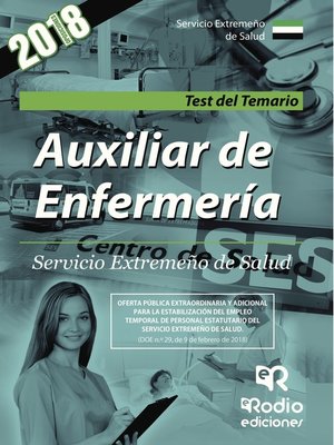 cover image of Auxiliar de Enfermería. Servicio Extremeño de Salud. Test del Temario